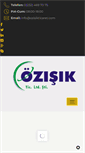 Mobile Screenshot of ozisikticaret.com