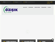 Tablet Screenshot of ozisikticaret.com